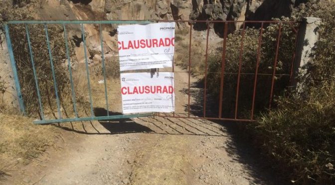 PROPAEM clausura mina en Edoméx; encontraron varias irregularidades