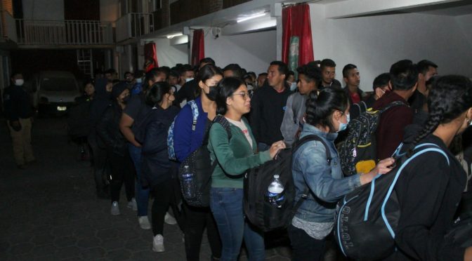 Célula de Apoyo al Migrante en Ecatepec, rescata a 79 migrantes que estaban en un hotel