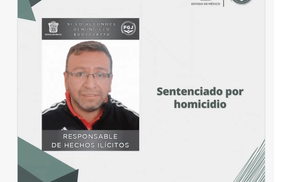 OBTUVO FGJEM CONDENA DE 43 AÑOS DE PRISIÓN PARA HOMICIDA DE EX CANDIDATO A LA PRESIDENCIA MUNICIPAL DE AMECAMECA