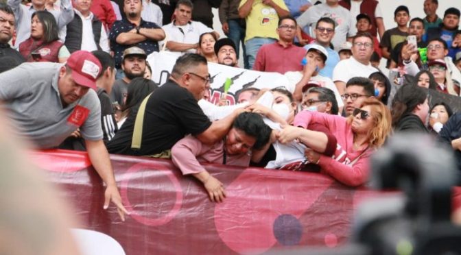 Denuncian a funcionarios de Ecatepec por hechos violentos en visita de Delfina Gómez Álvarez