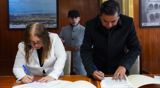 El INE y el gobierno de Texcoco firman convenio de colaboración