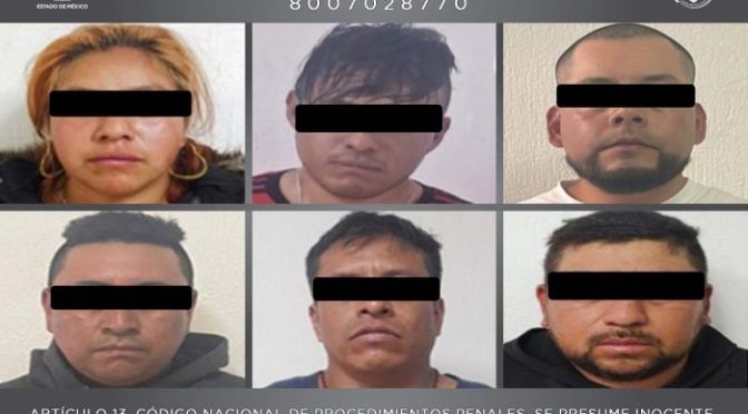 FGJEM cumplimenta cuatro órdenes de aprehensión en contra de presuntos integrantes del grupo delictivo autodenominado «Los Kalimba», en Chimalhuacán